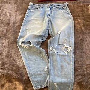 American Eagle Distressed Mom Jeans